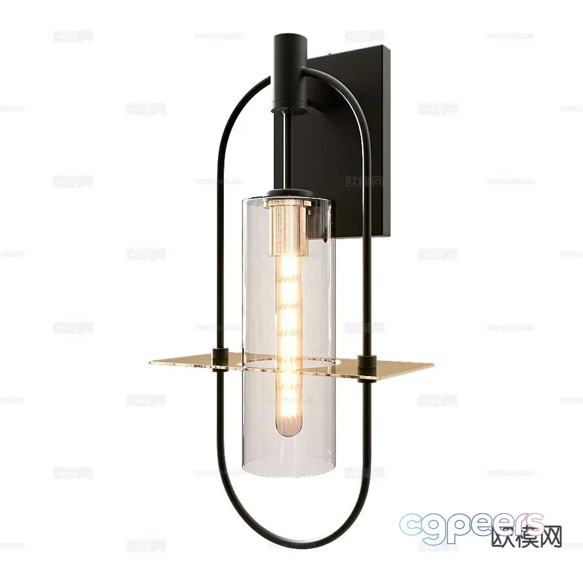 Modern wall light 3d model