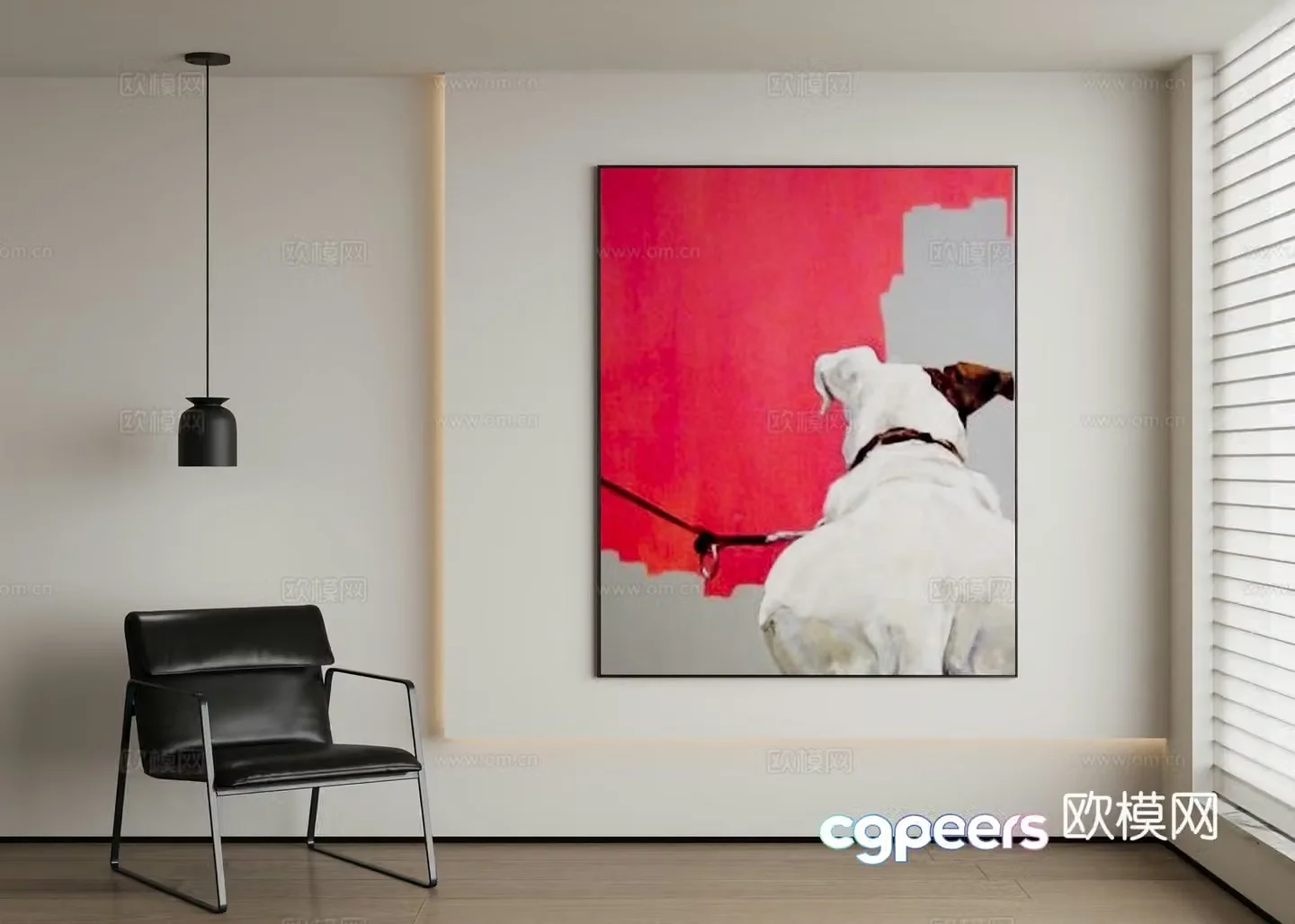 Modern decorative painting 3d model