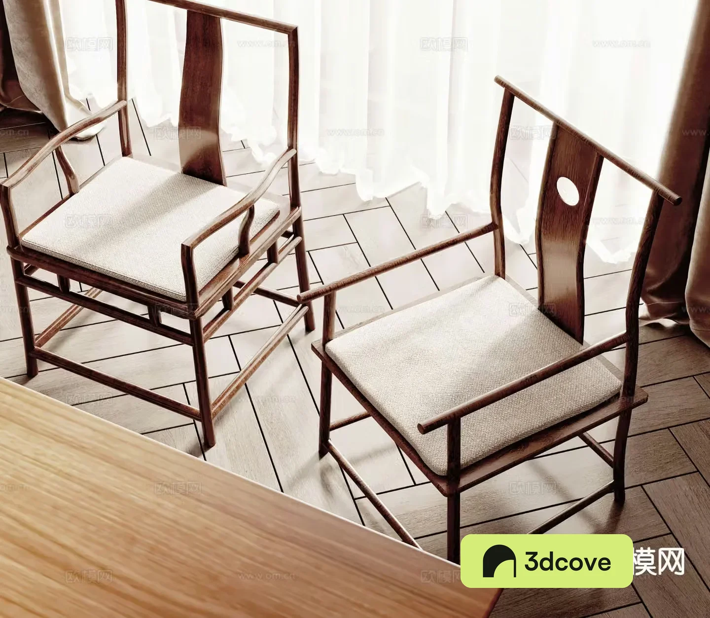 New Chinese style chair single chair armchair