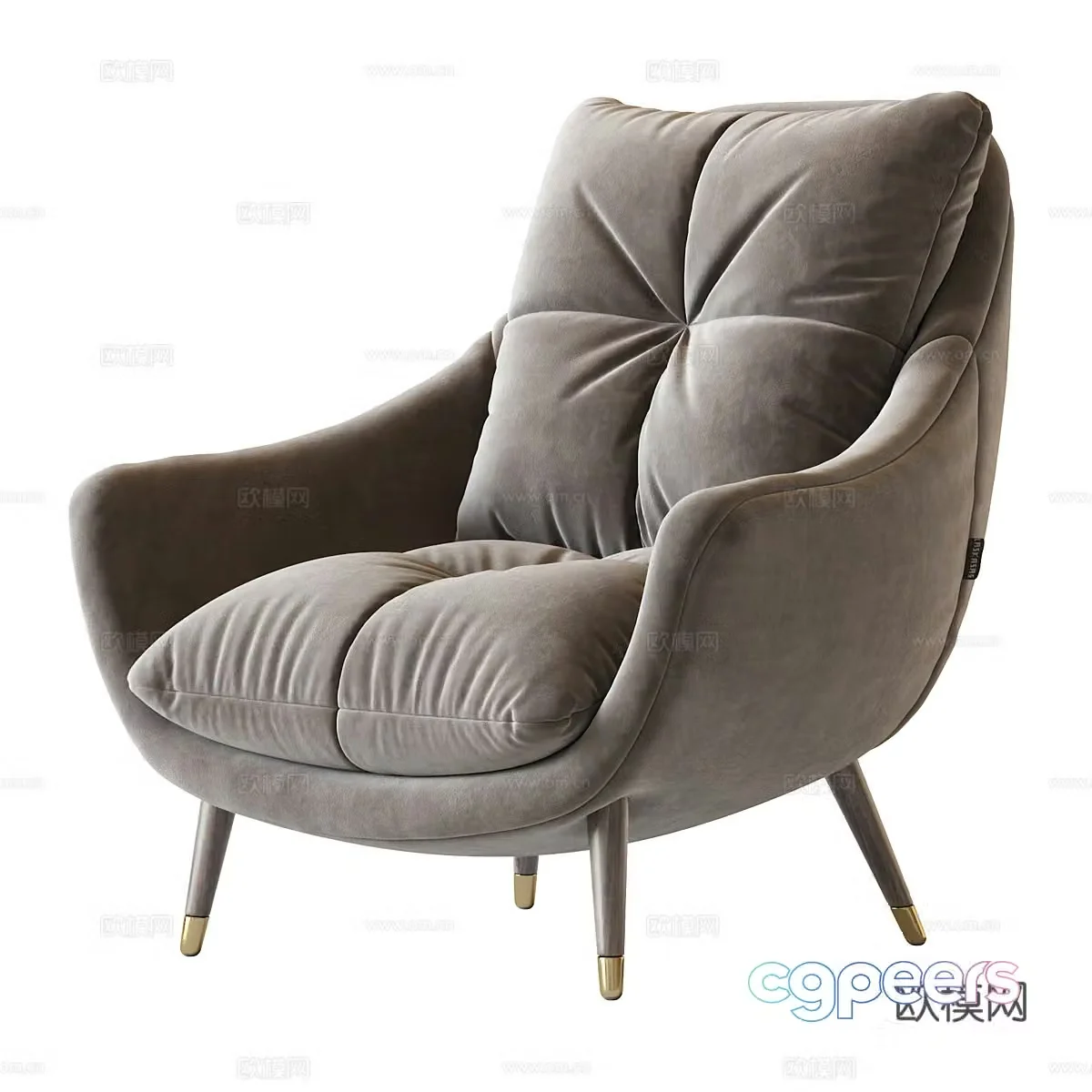 Modern lounge chair armchair 3d model