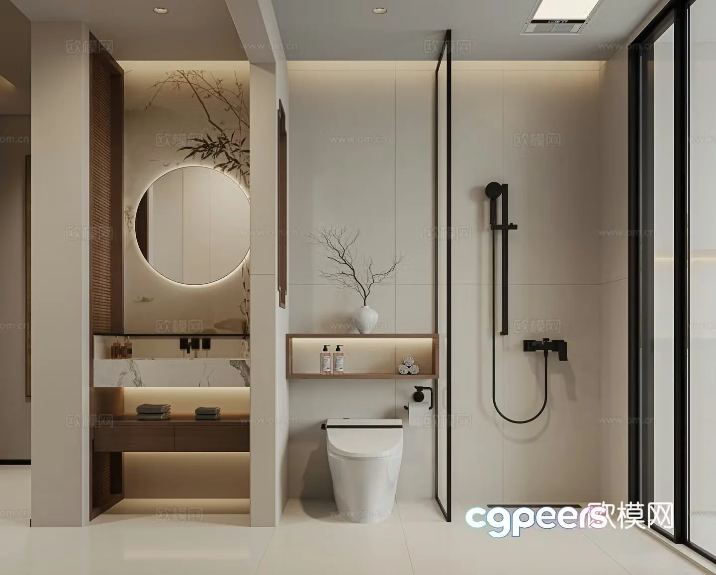 Modern bathroom 3d model
