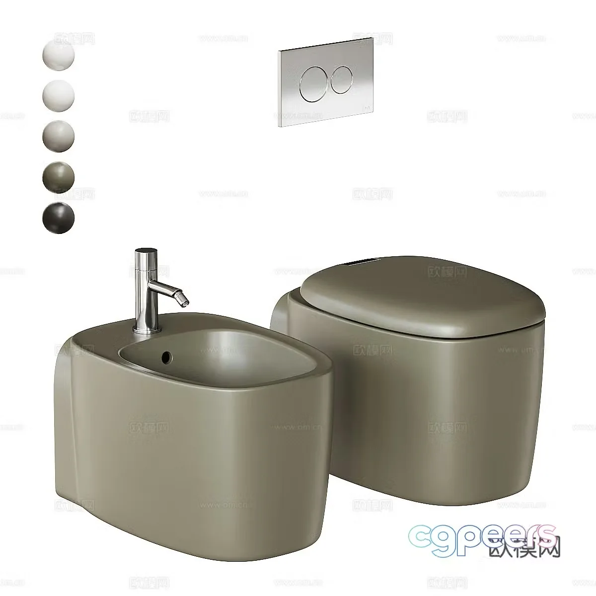 toilet 3d model