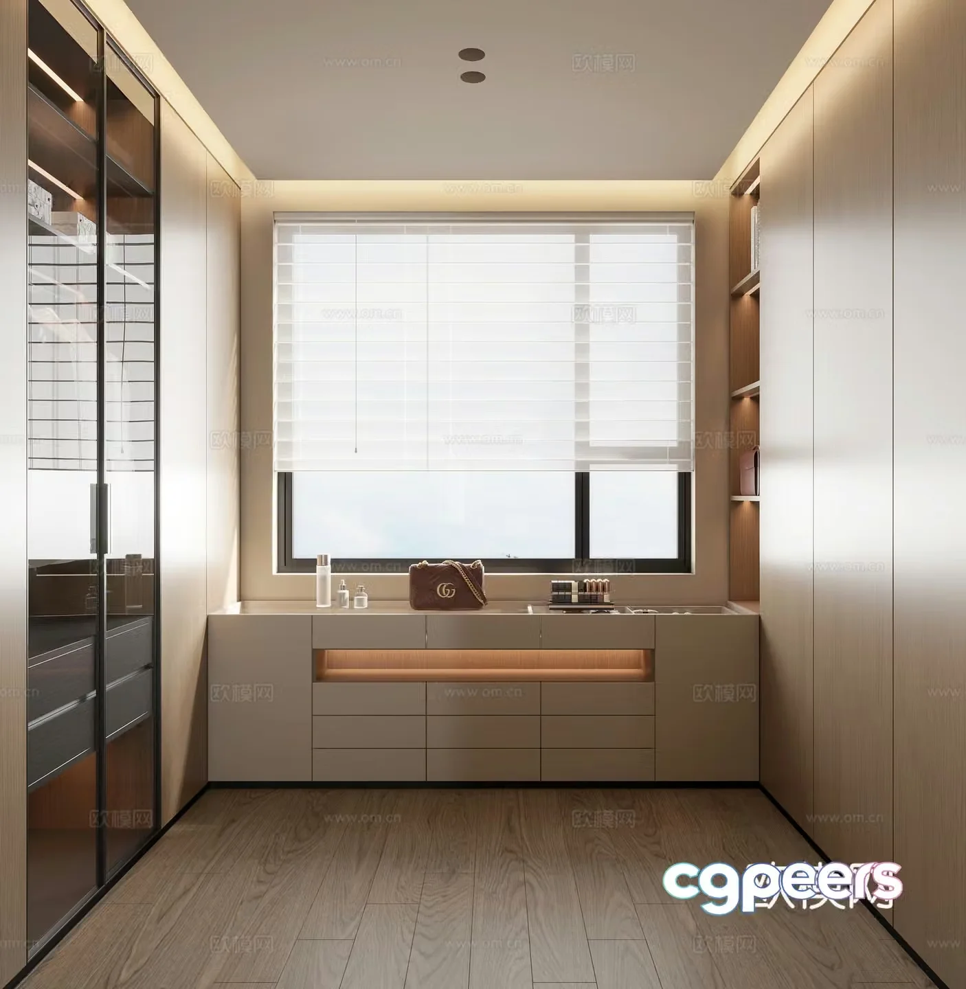 Modern Italian cloakroom 3d model