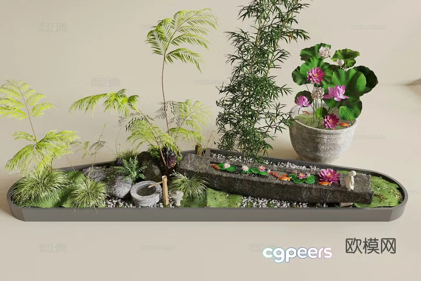Modern Landscape Landscape 3D Model