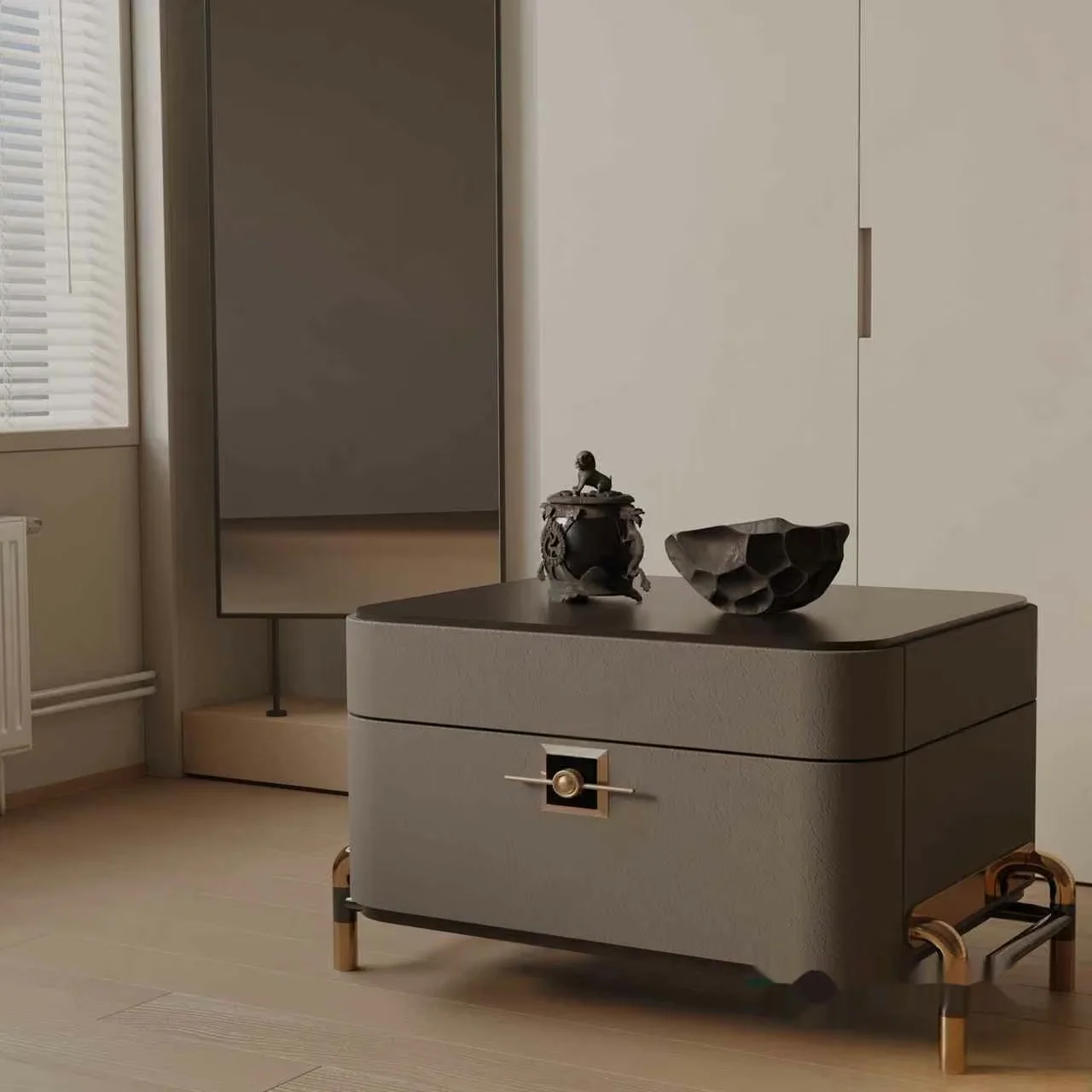 Modern Dresser With A Mirror 3D Model – 20078 – VRAY Render