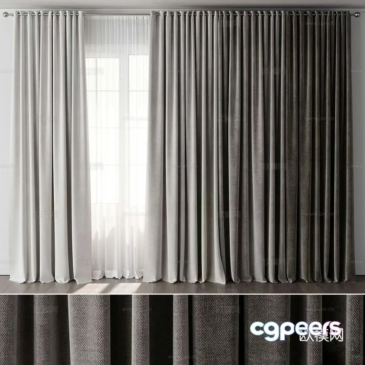 Curtain 3d model