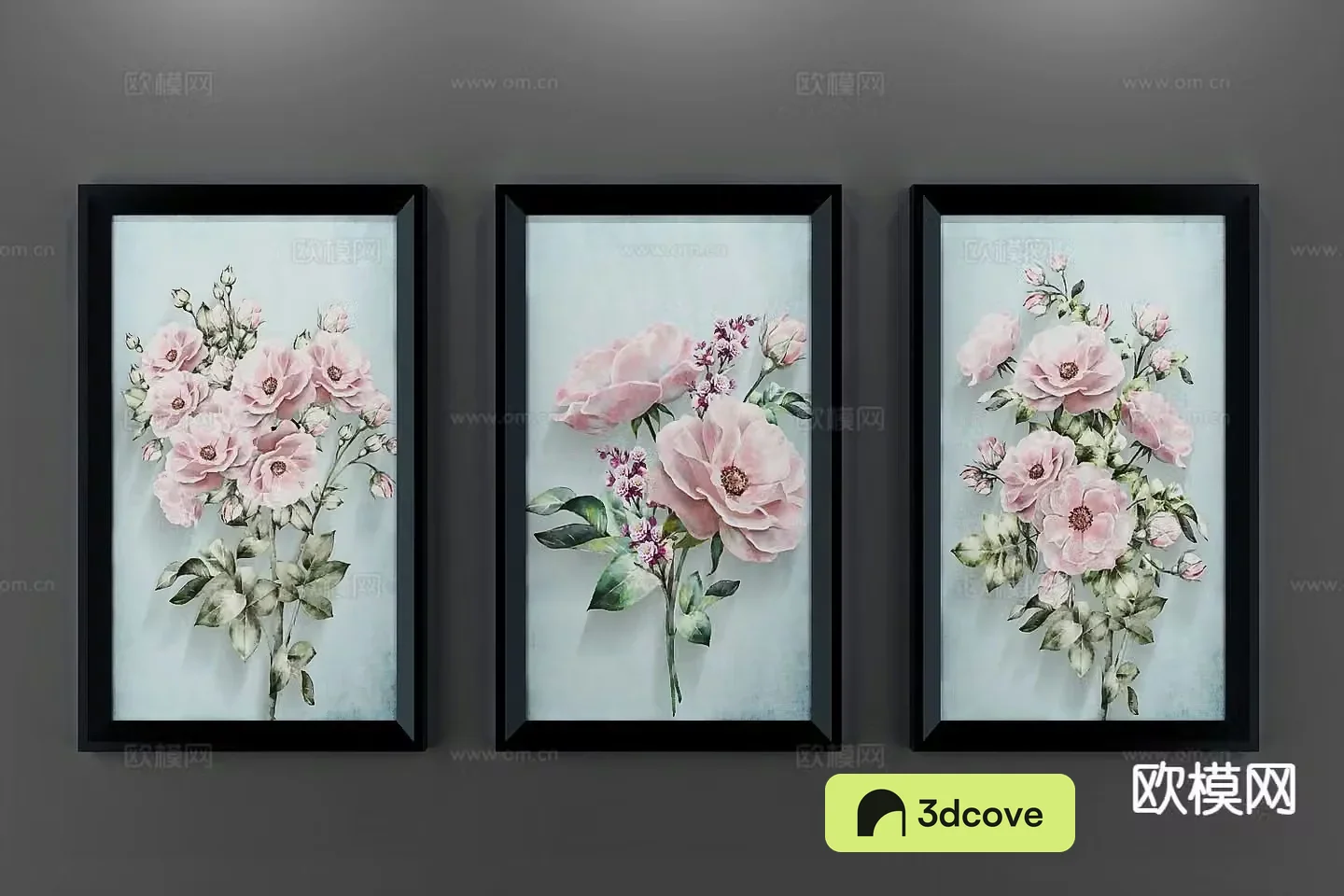 American pastoral flower hanging painting oil painting decorative painting