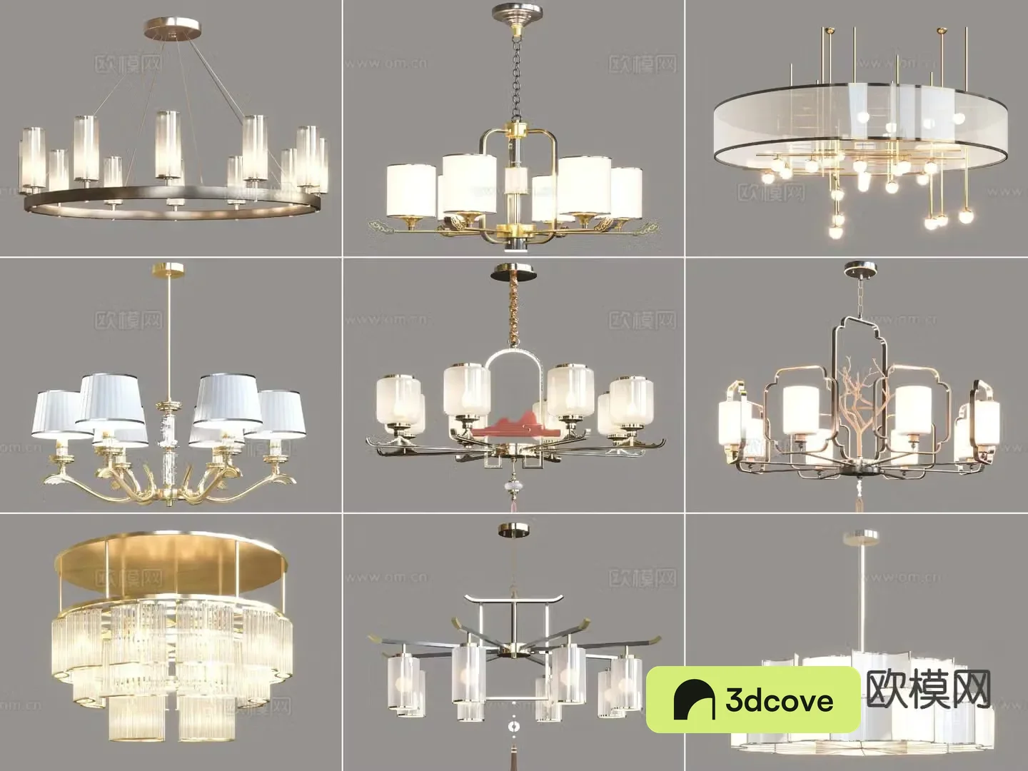 New Chinese chandeliers Multi-head chandeliers Zen chandeliers