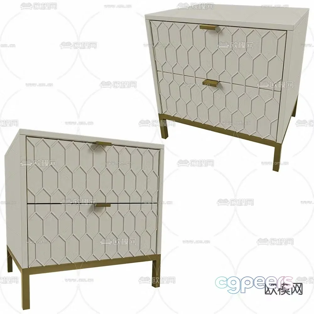 bedside table 3d model