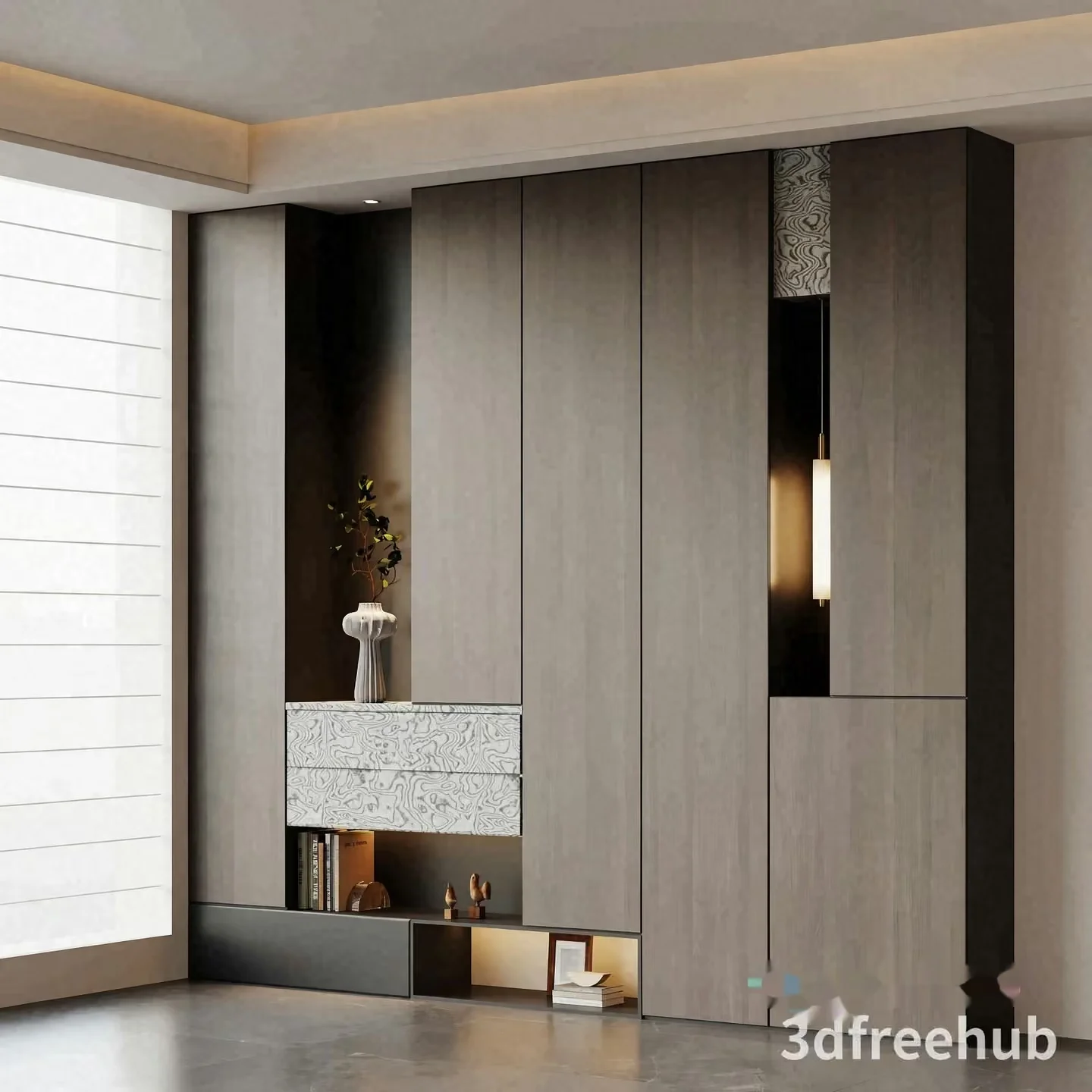 Modern Living Room 3D Model – 21756 – VRAY Render