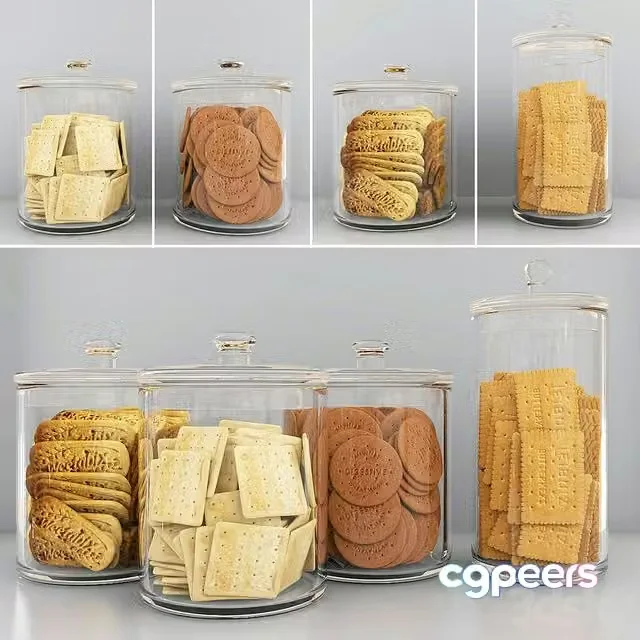 3ds Max Free – Cookie jars 2