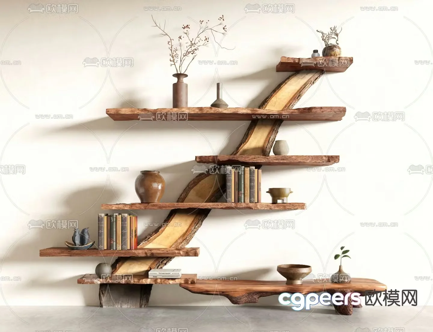 Wasabi Decorative Rack Shelf 3D Model