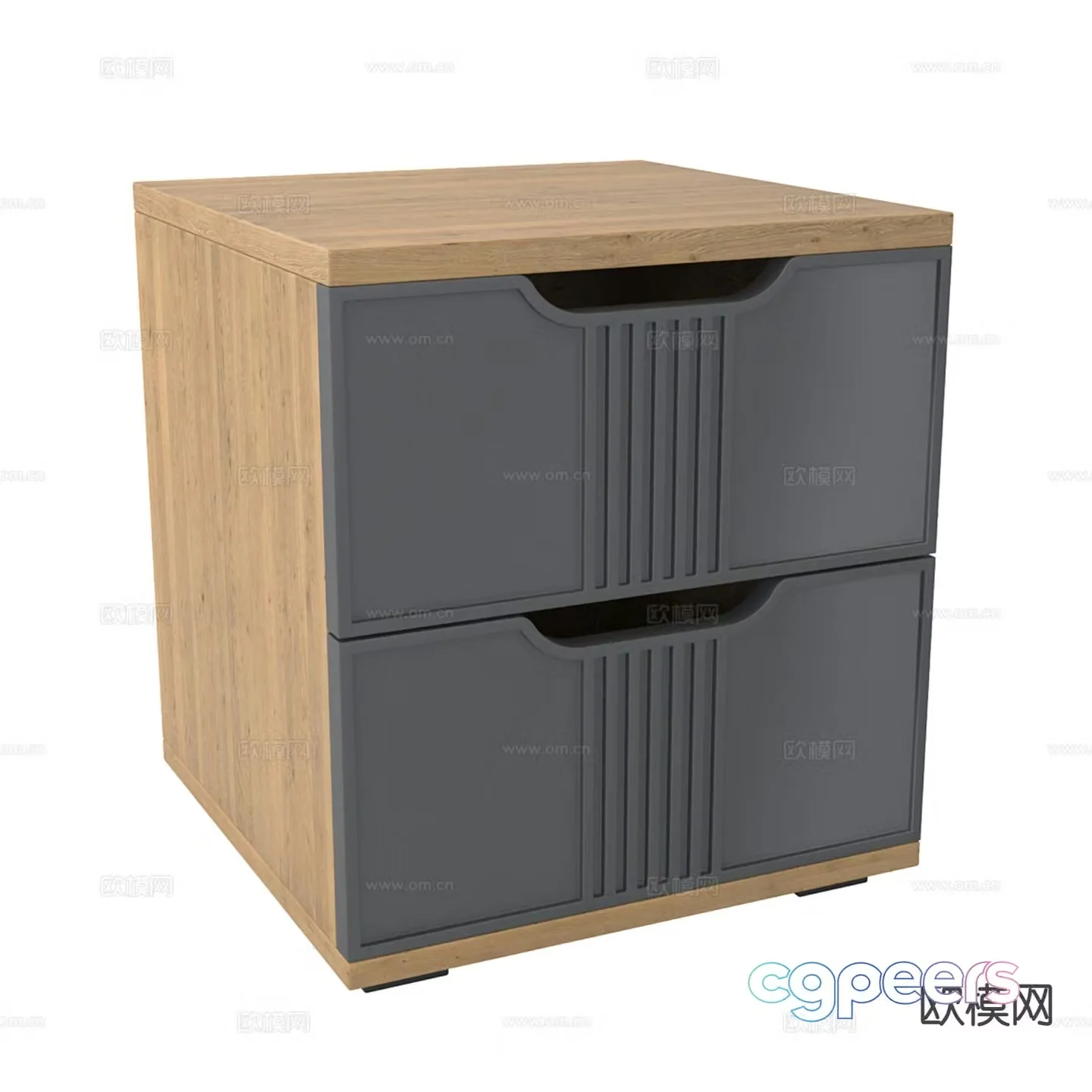 Simple bedside table 3d model