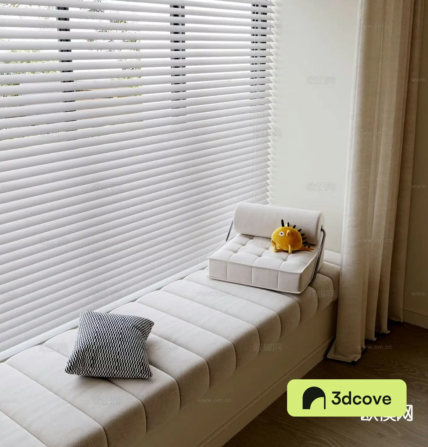Balancing window bay window sill bay window cushion