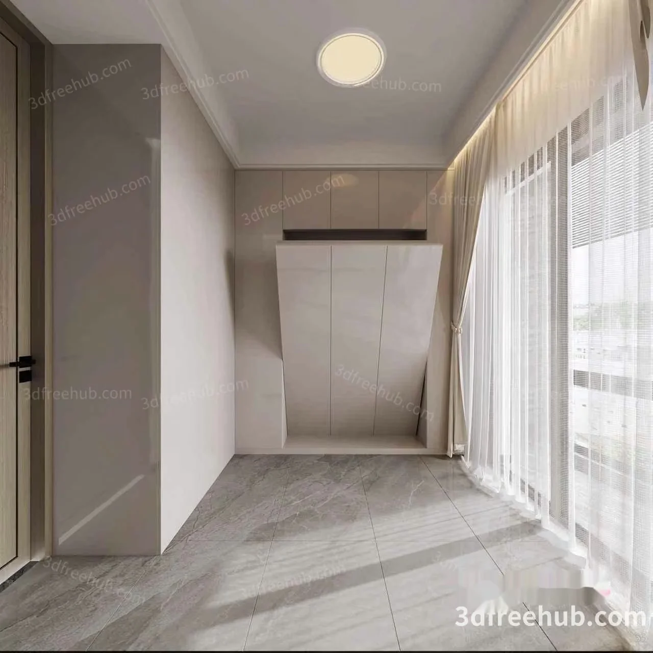 Modern Minimalist Room 3D Model – 23568 – VRAY Render
