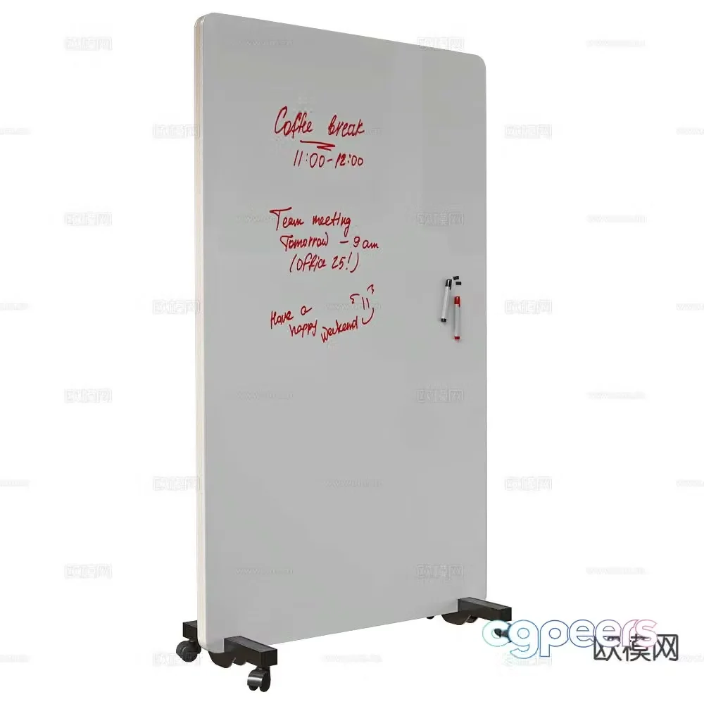 ASKELL mobile whiteboard blackboard 3d model