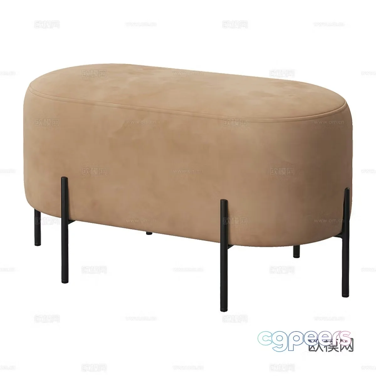 Modern low stool sofa stool stool 3d model