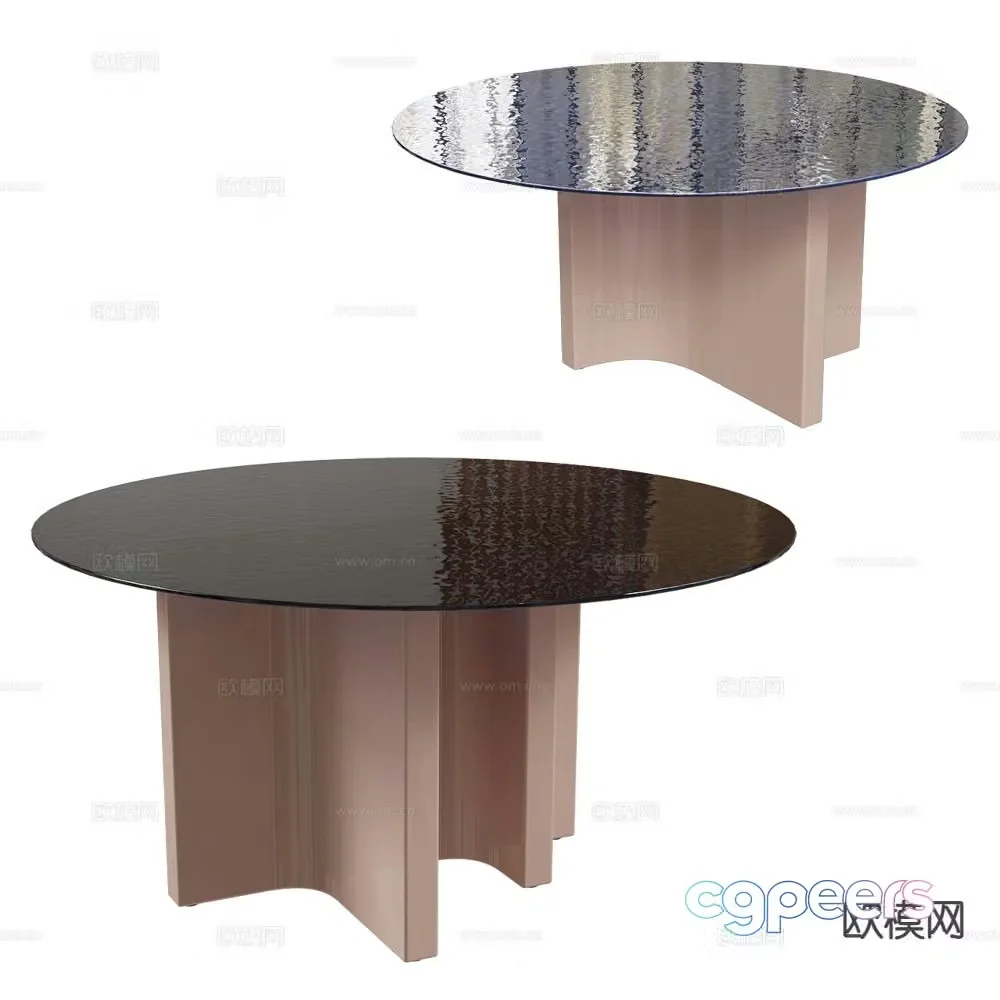 BAXTER round dining table dining table 3d model