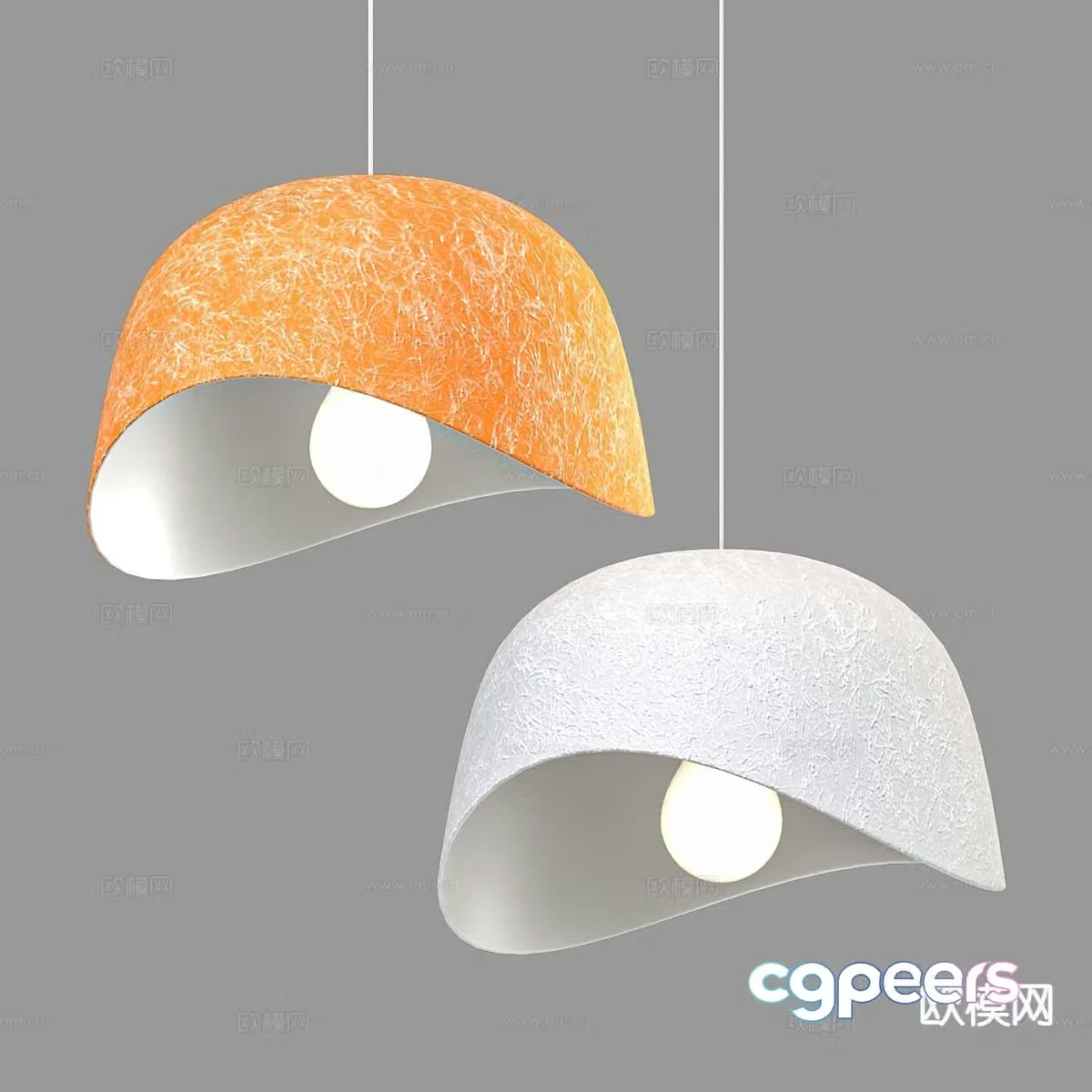 Nordic chandelier simple chandelier 3d model