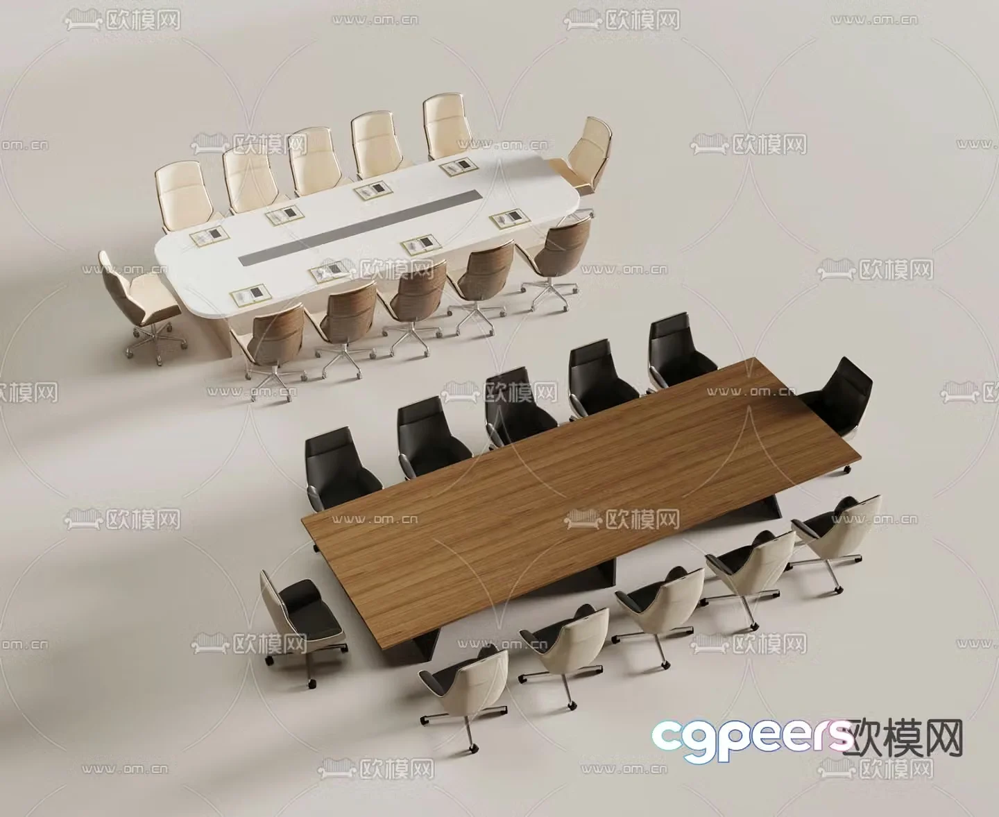 Modern conference table conference table 3d model