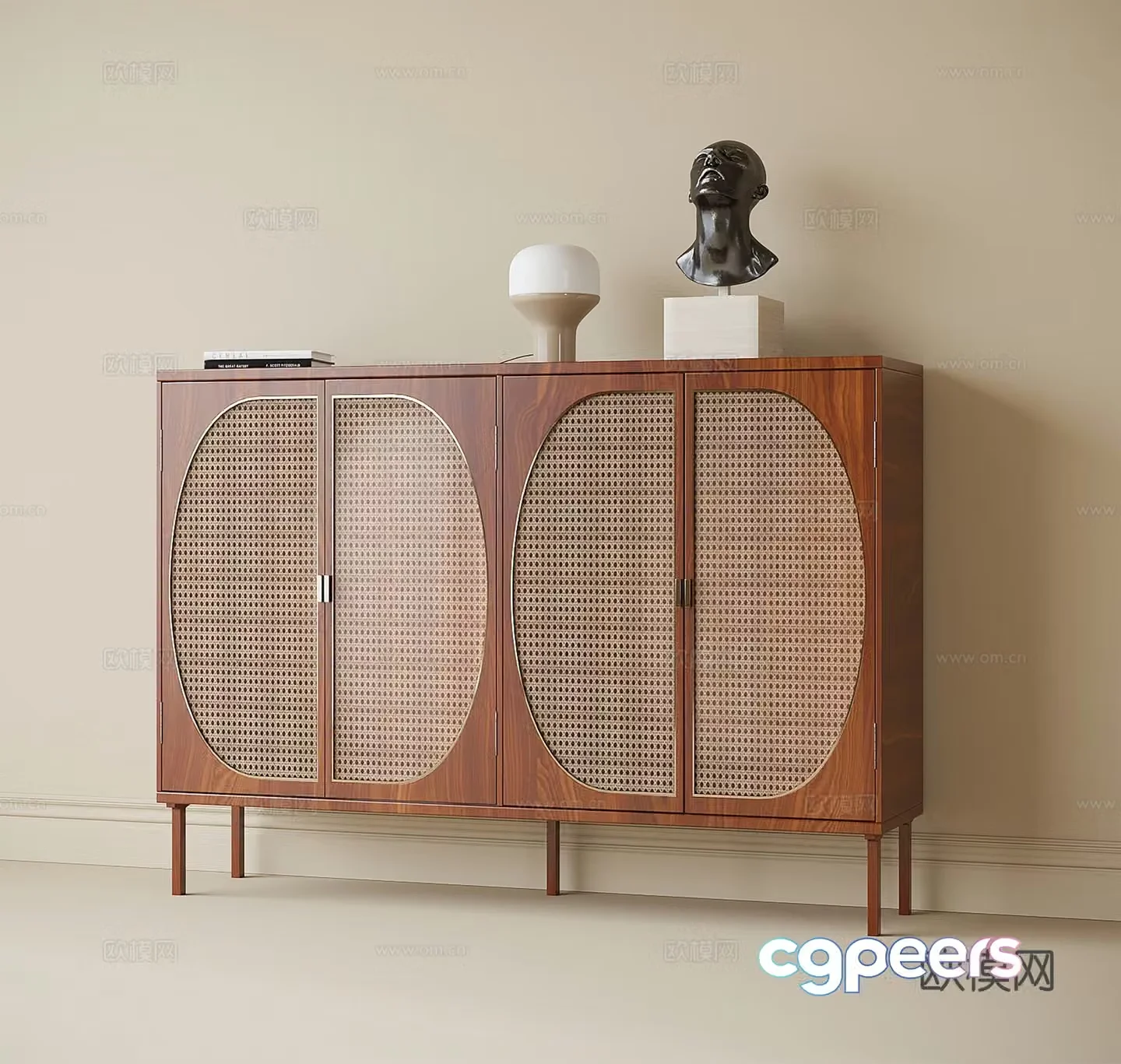 Modern porch cabinet side cabinet 3D model