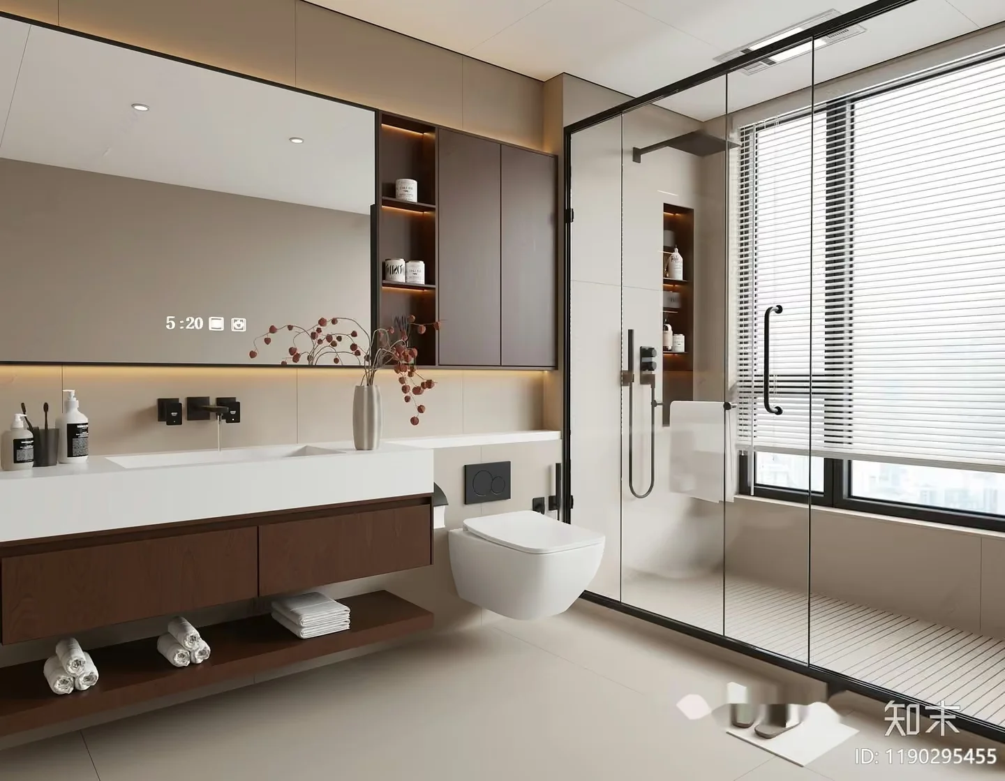 Modern Bathroom 3D Model – 4367 – VRAY Render