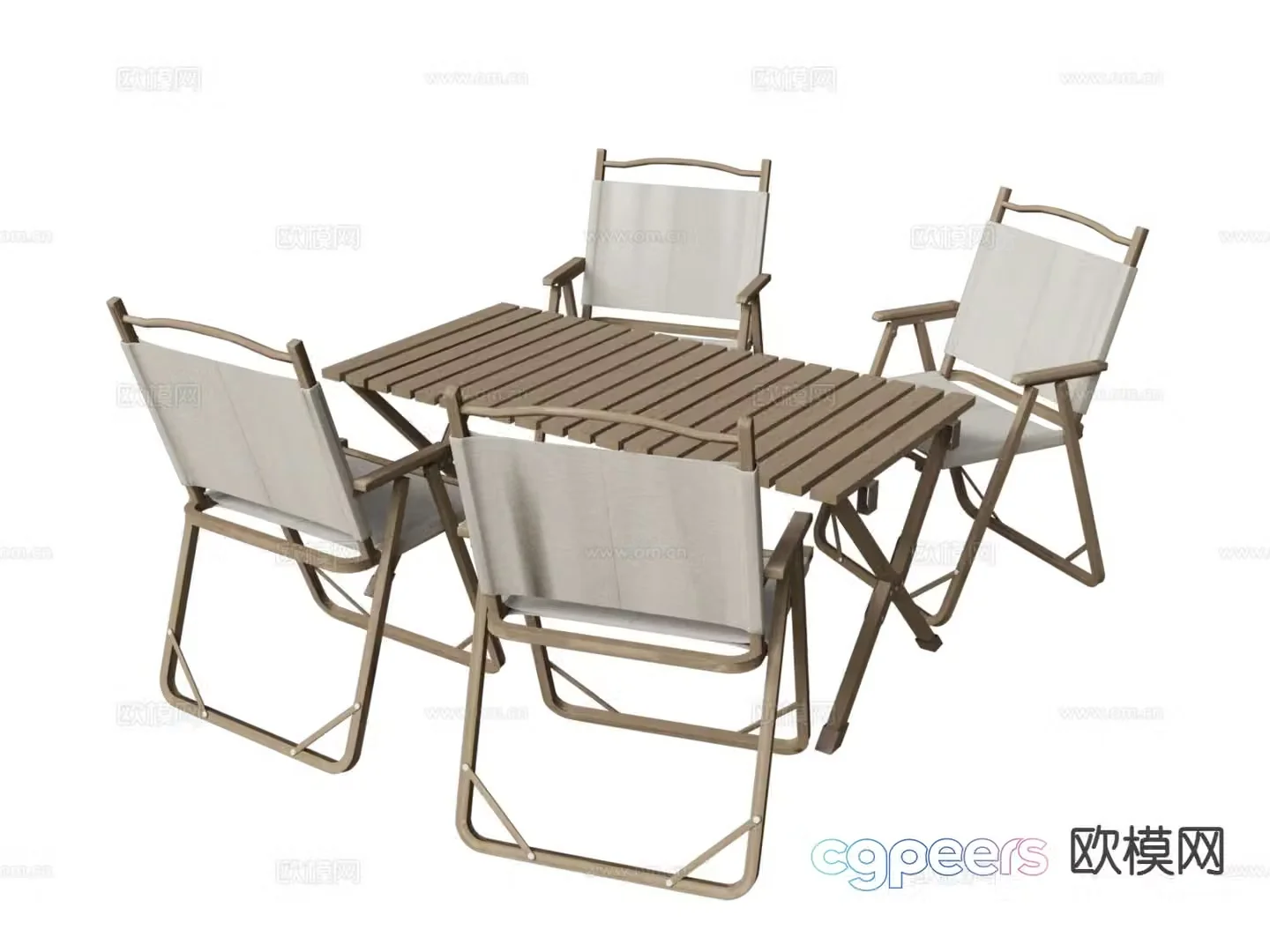 Outdoor tables and chairs camping tables and chairs 3d model