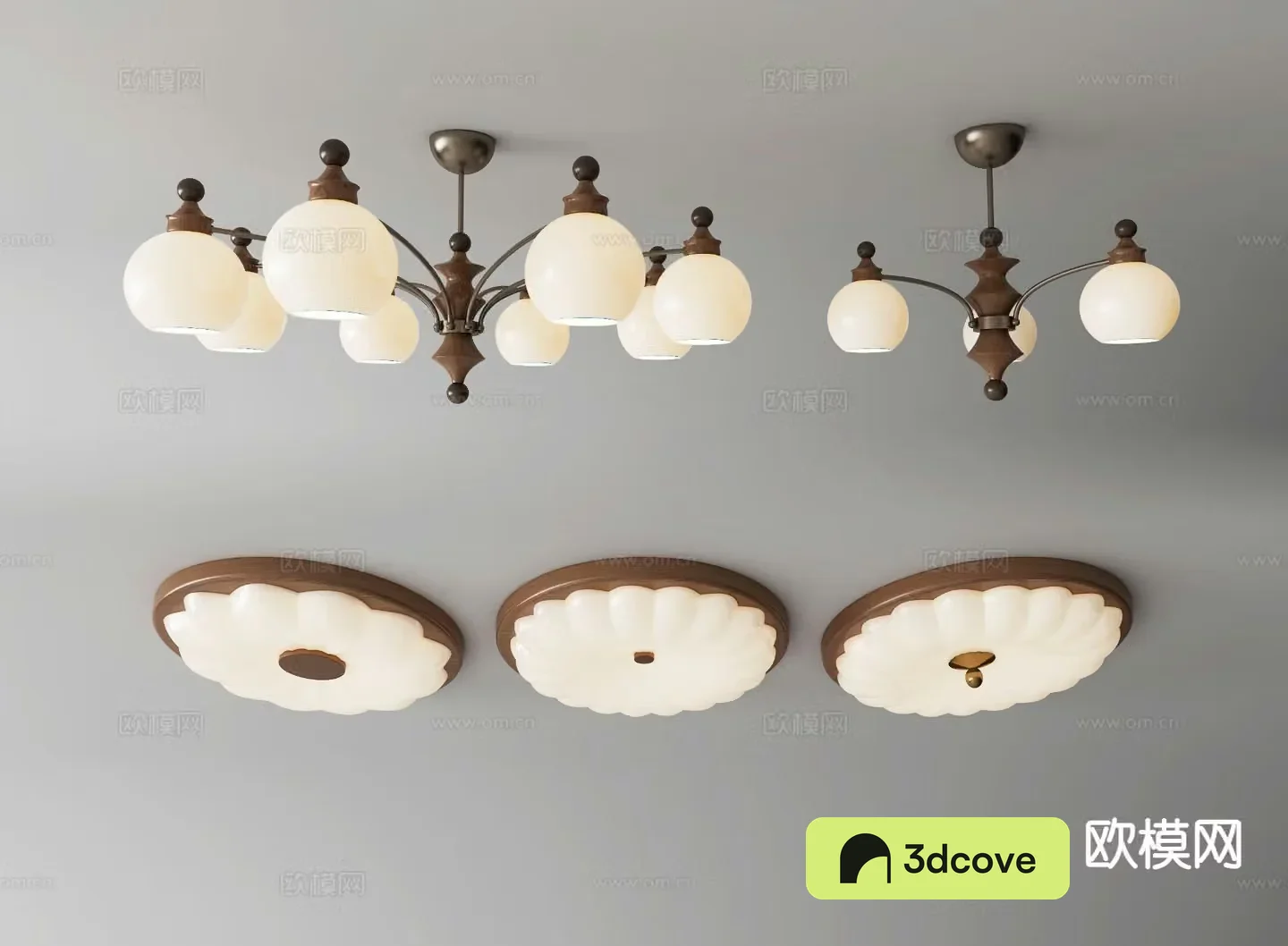 Medieval style persimmon shaped chandelier ceiling lamp