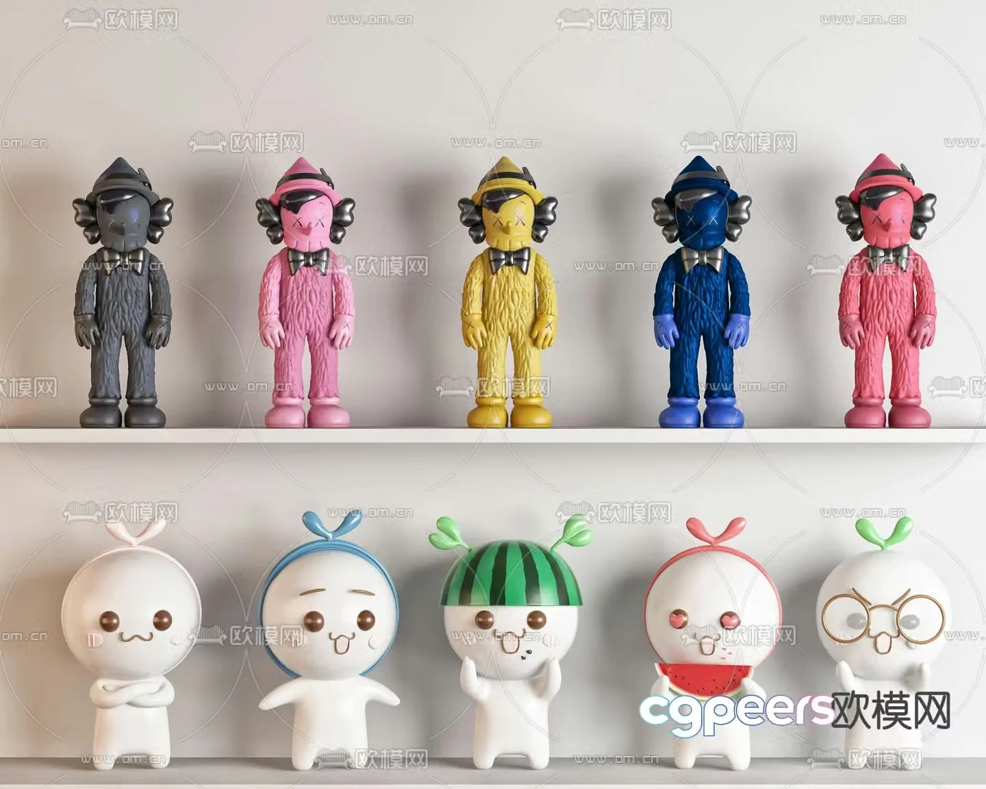 Modern toy figurine 3d model