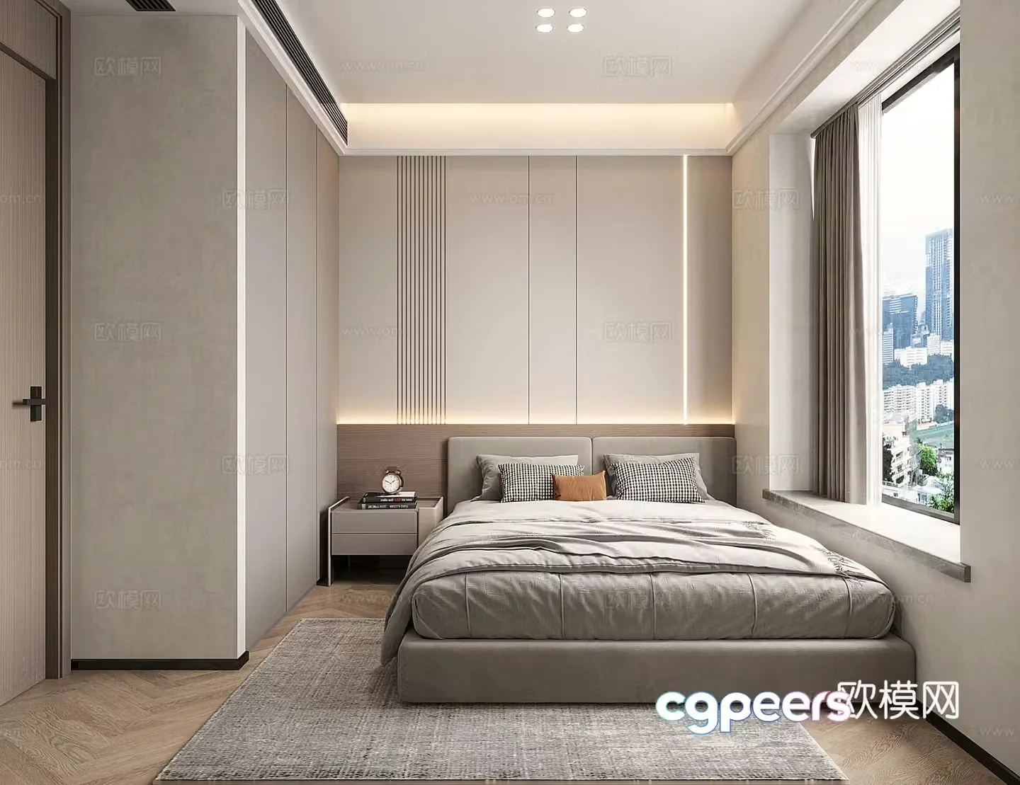 Modern bedroom 3d model