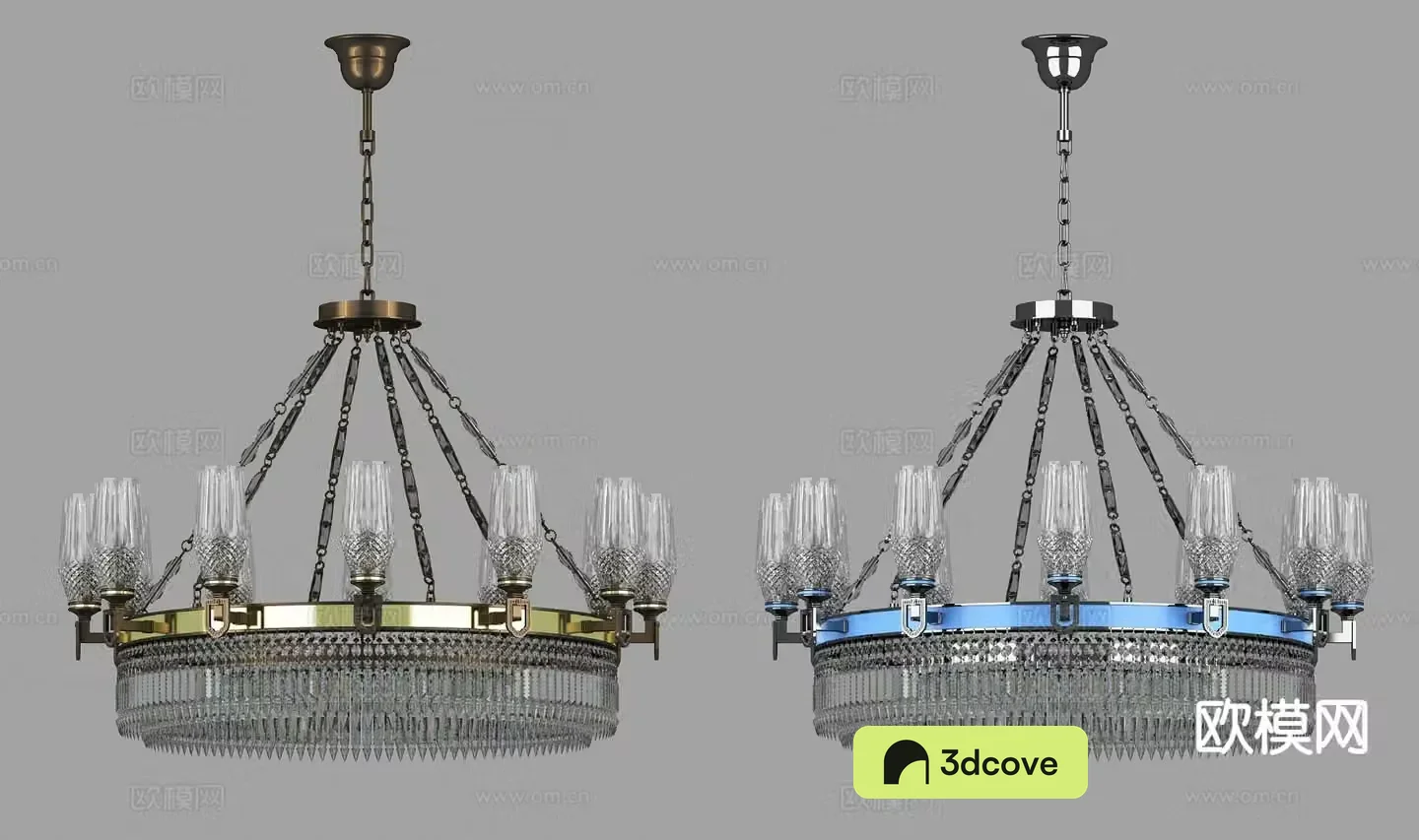 Simple European crystal lamp art lamp