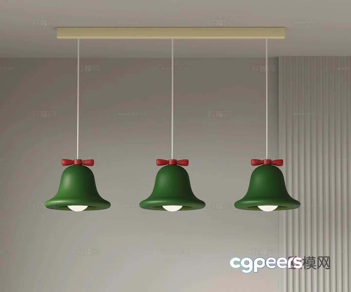 Modern Chandeliers Dopamine Chandeliers Three-head Chandeliers 3D Model