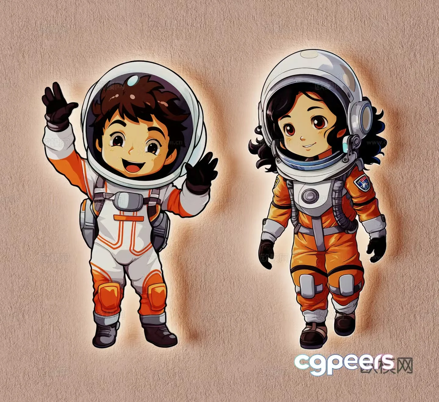 Astronaut pattern astronaut silhouette wall decoration 3d model