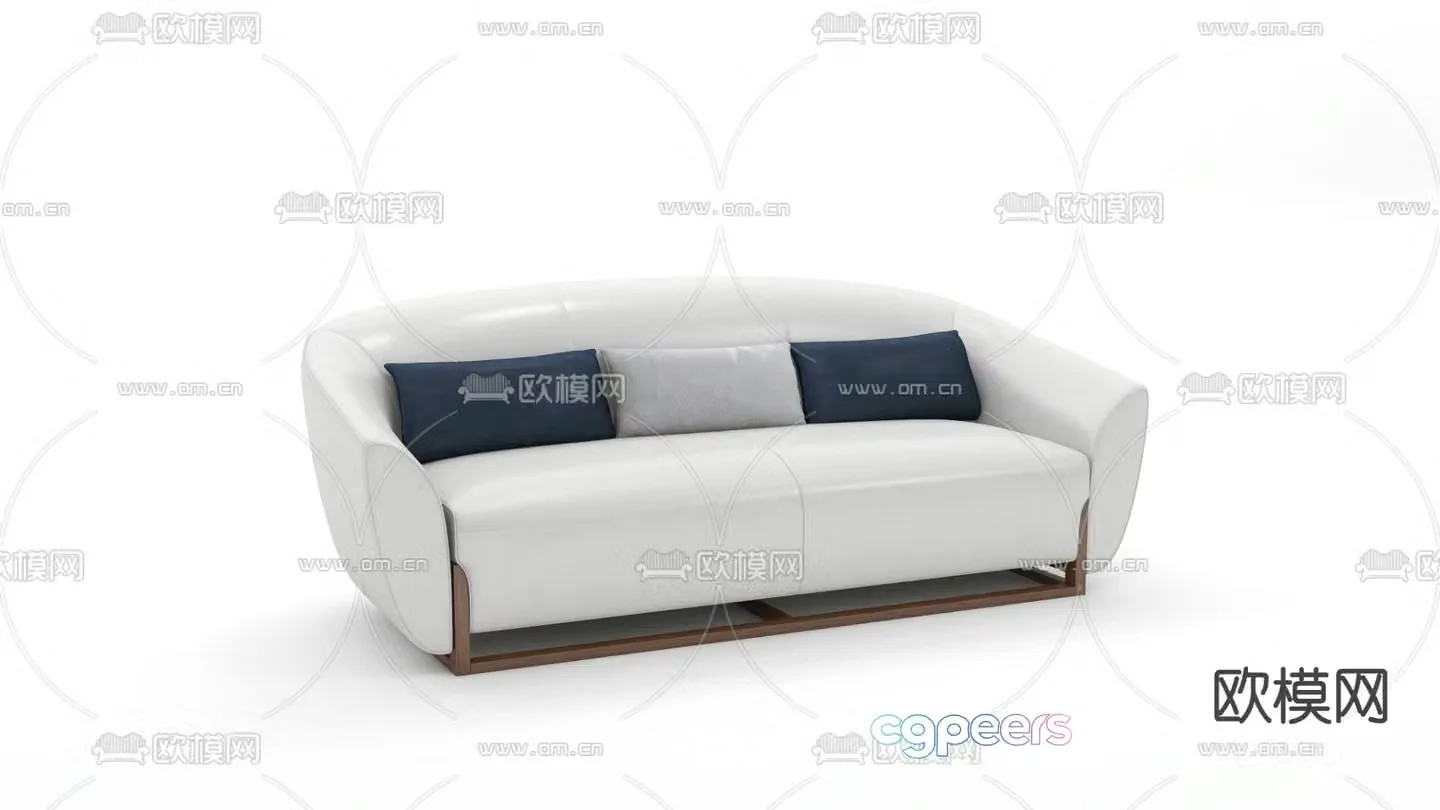 multi-person sofa 3d model