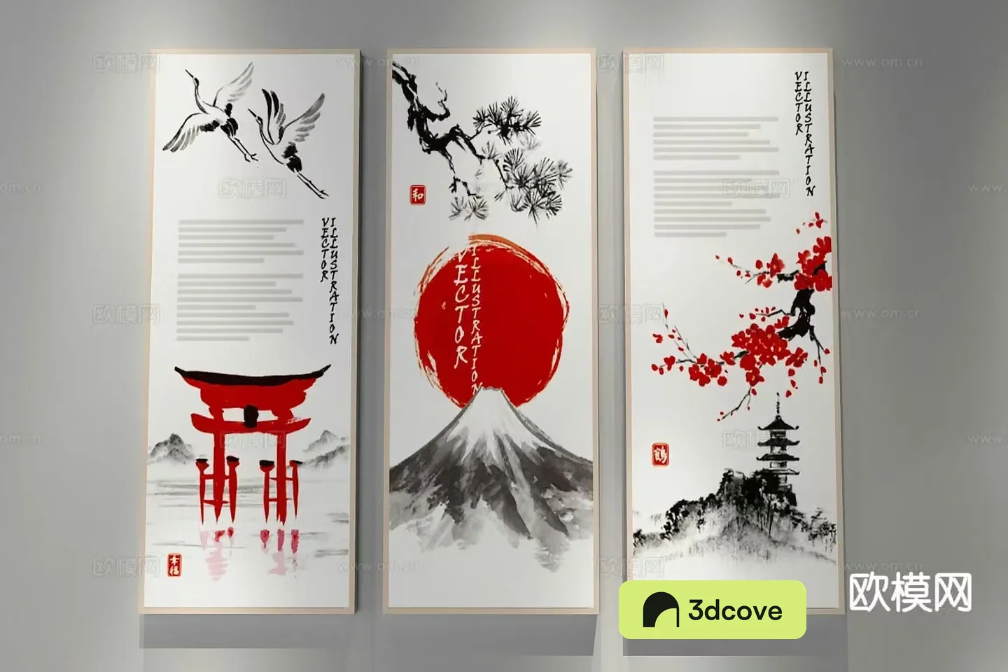 New Chinese style decorative painting ink painting hanging painting