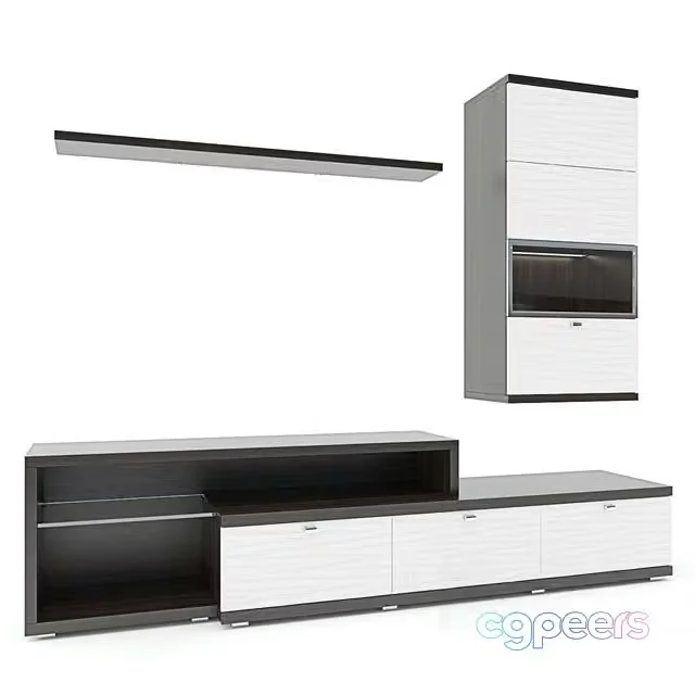 3ds Max Free – TV dresser, cabinet and shelf Dyatkovo TOKIO