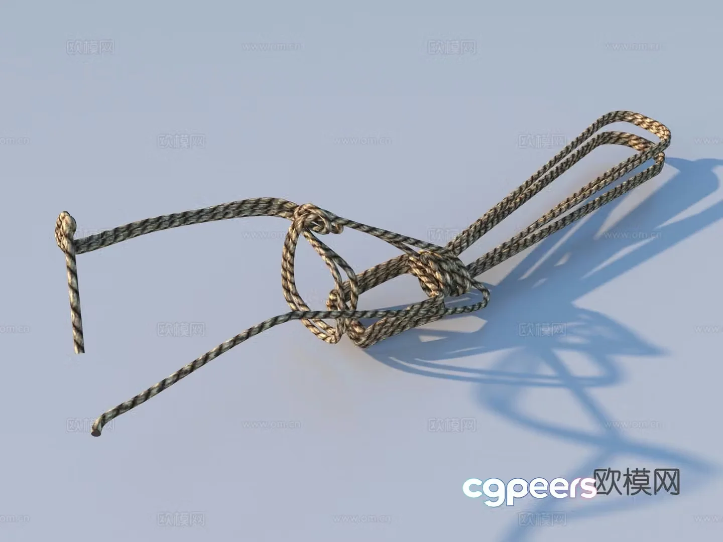 rope rope pile hemp rope rope ball rope 3d model