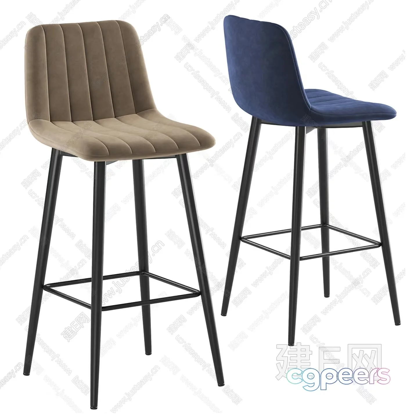 Modern Bar Stools 3D Model – 16486 – VRAY Render