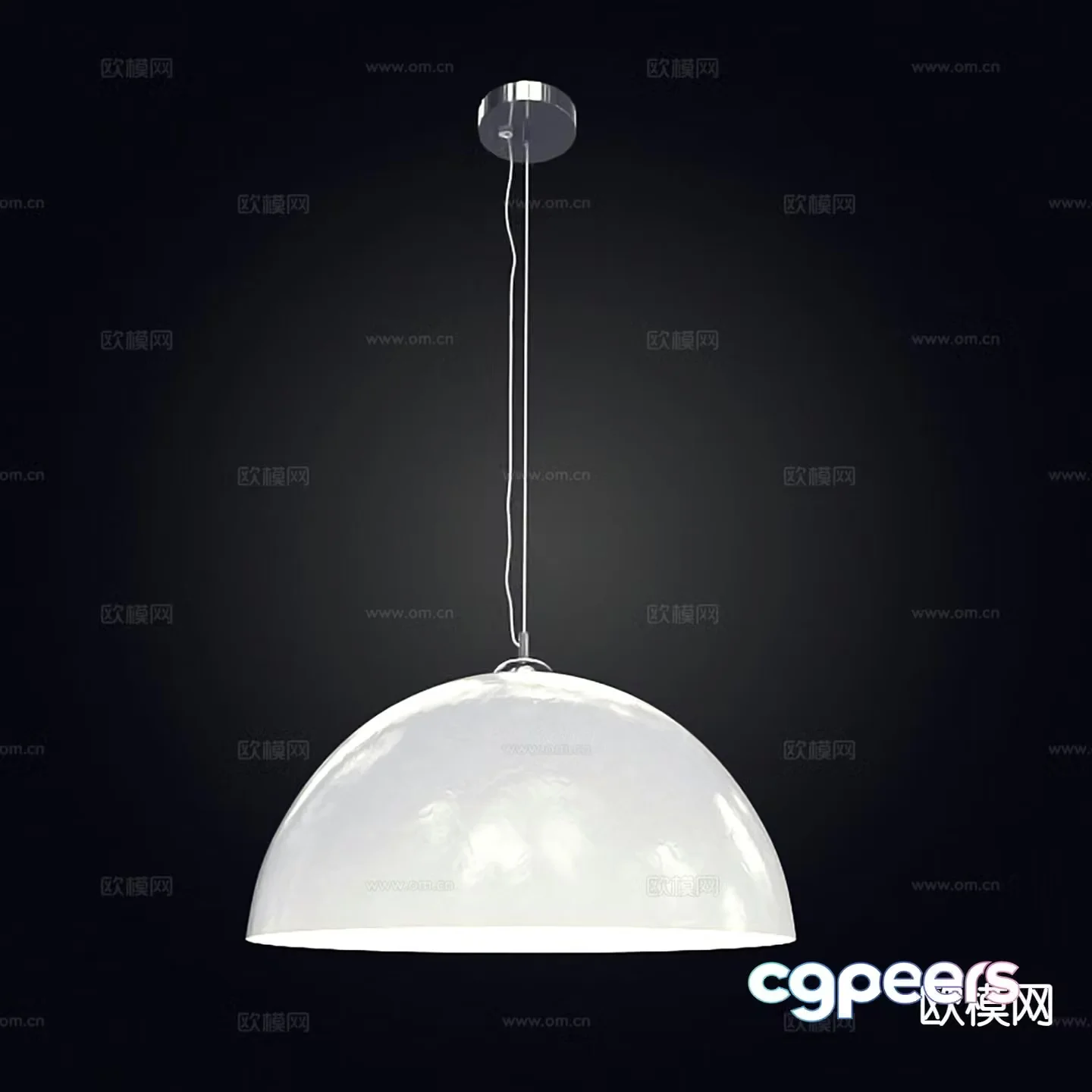 Modern interior chandelier 3d model