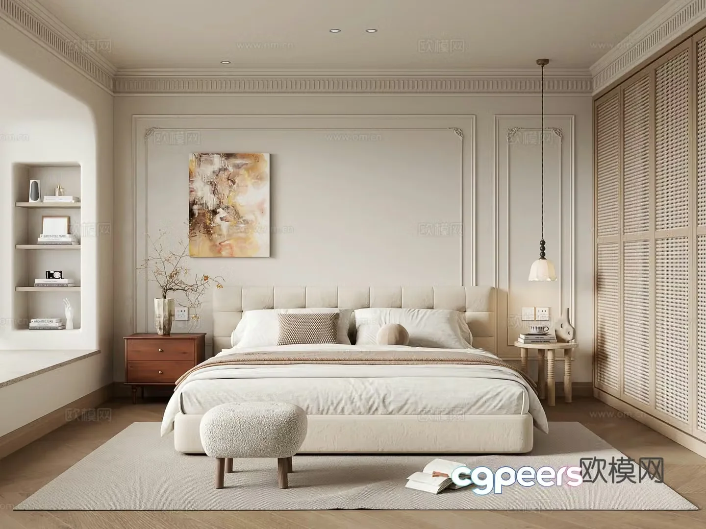 French bedroom 3d model
