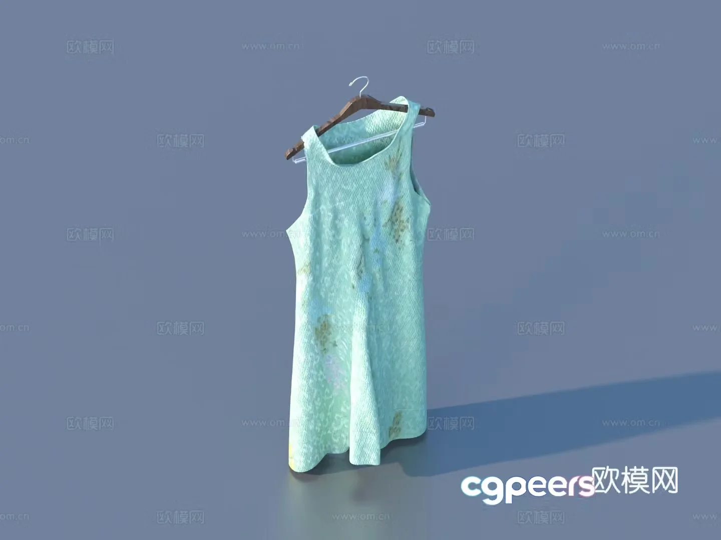 Women’s skirt Cheongsam Robe Hanfu Clothes Ancient Costume 3D Model