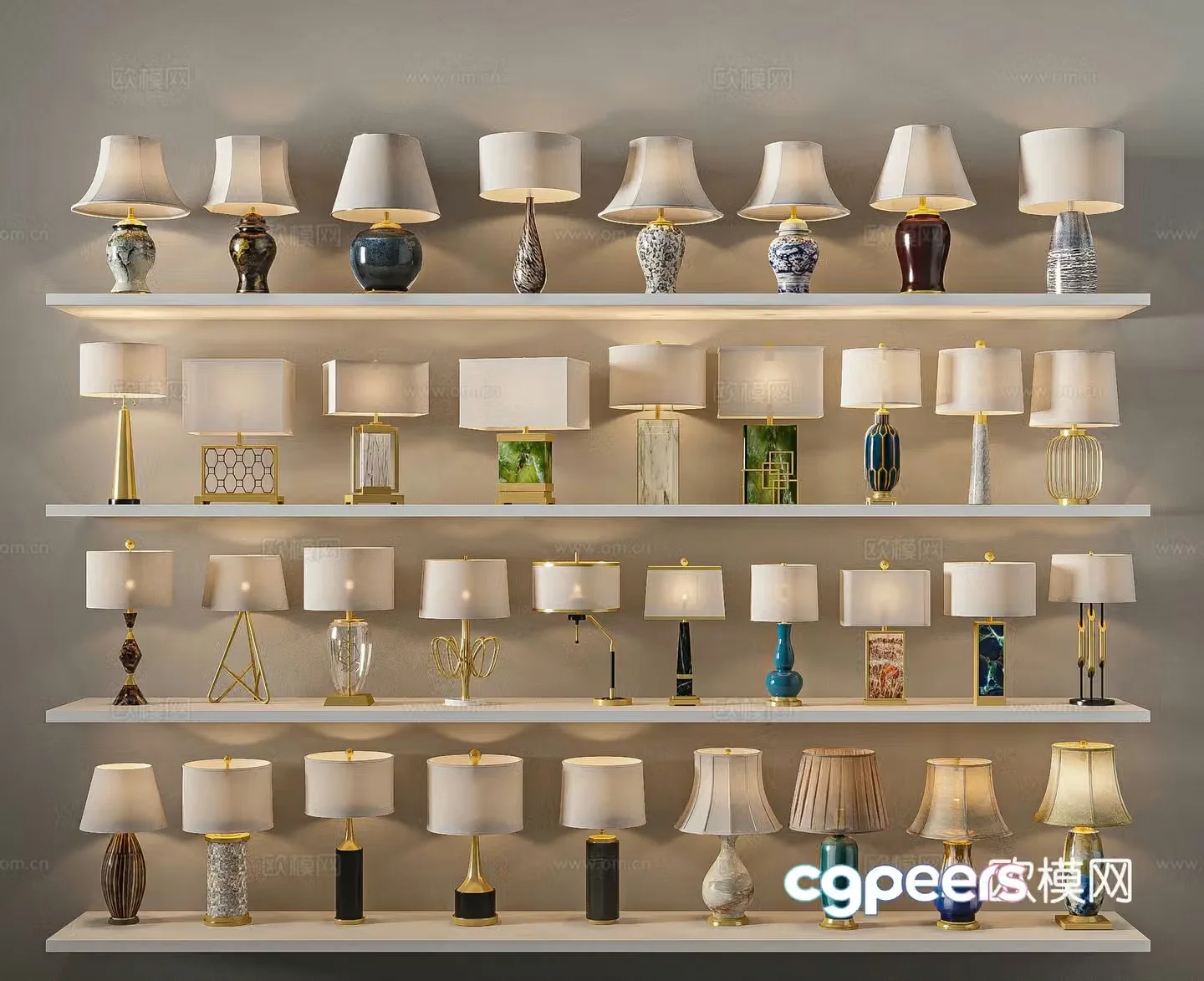 Modern desk lamp decorative lamp 3d model