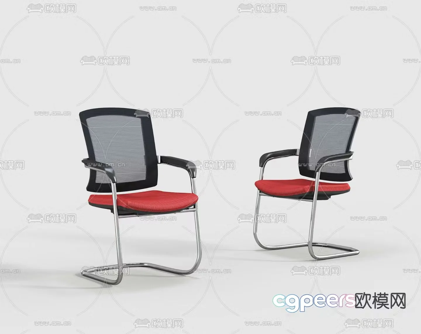 Class chair office chair conference chair 3d model