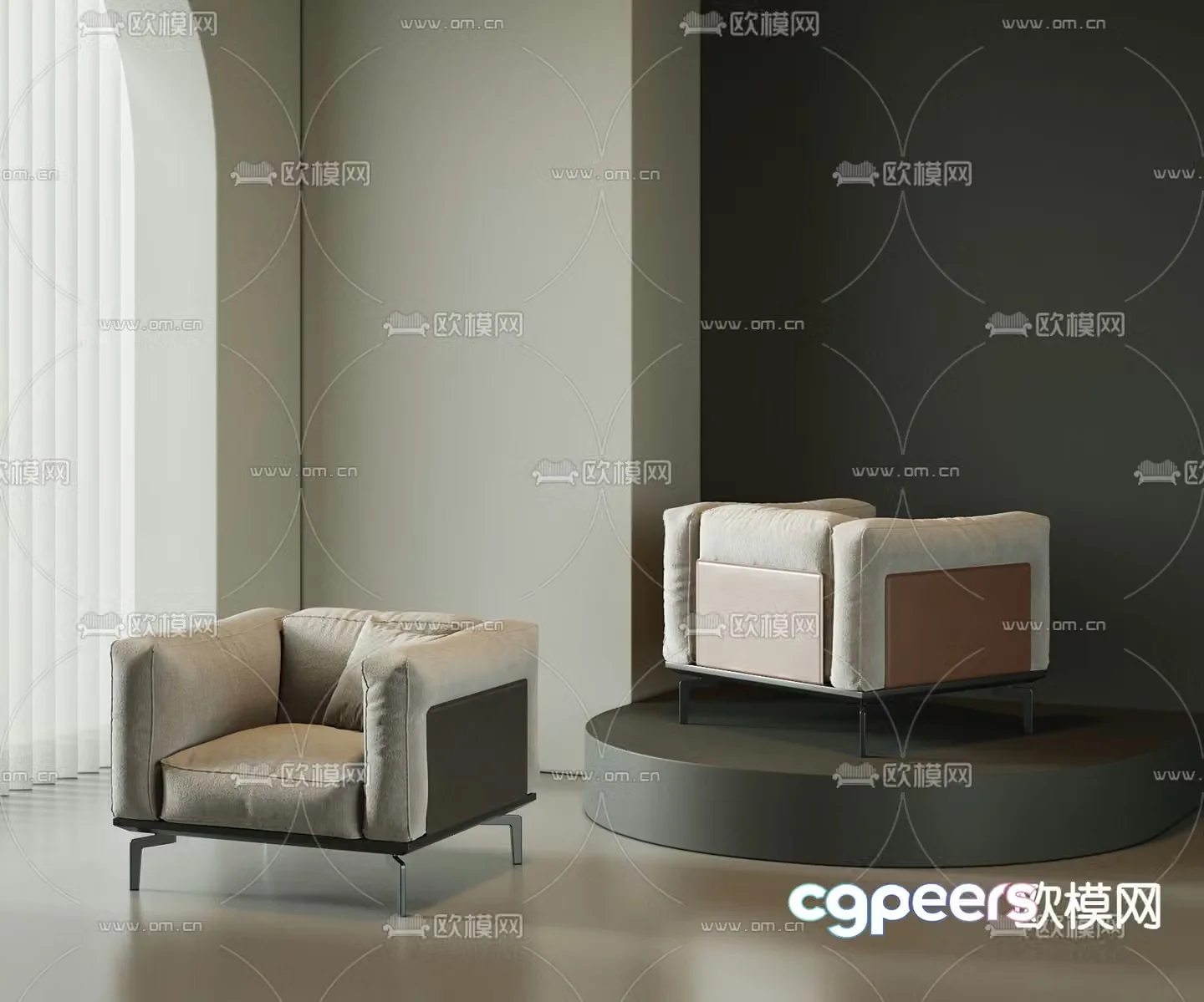 Sofa chair single sofa 3d model