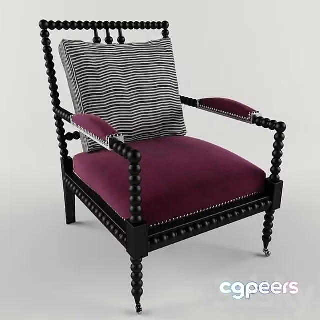 3ds Max Free – New Bohemian Spindle Chair