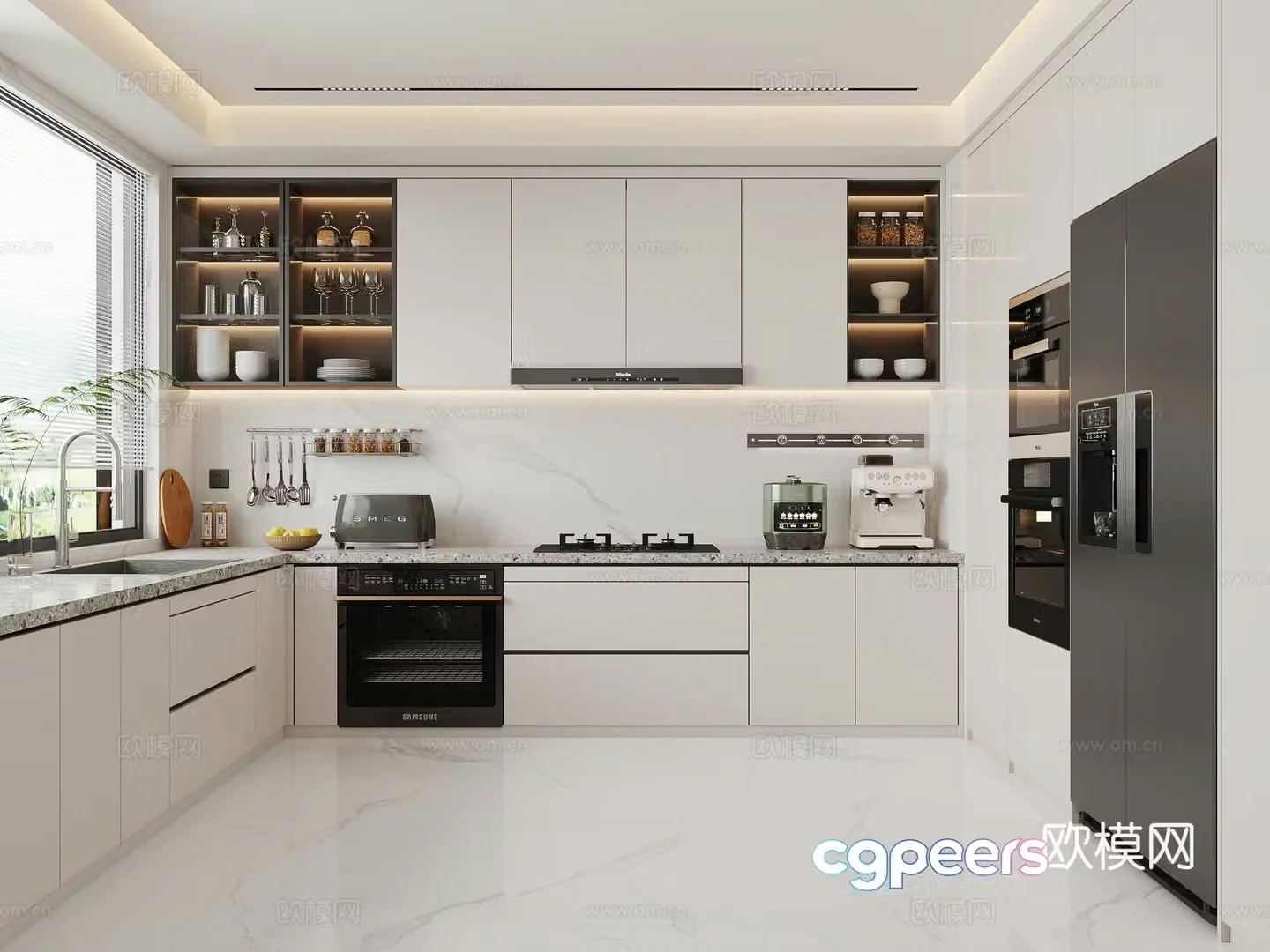 Modern kitchen 3d model
