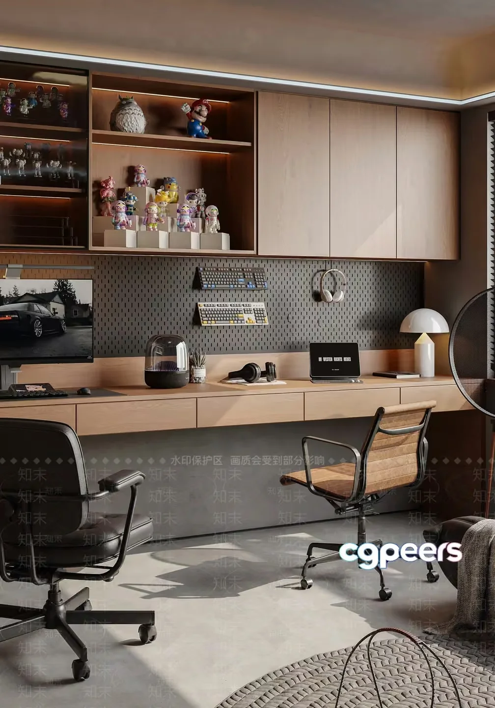Modern Office Space 3D Model – 13813 – CORONA Render