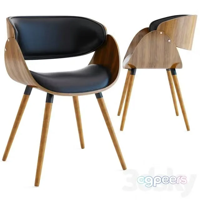 3ds Max Free – Mid Century Accent Chair by Corvus