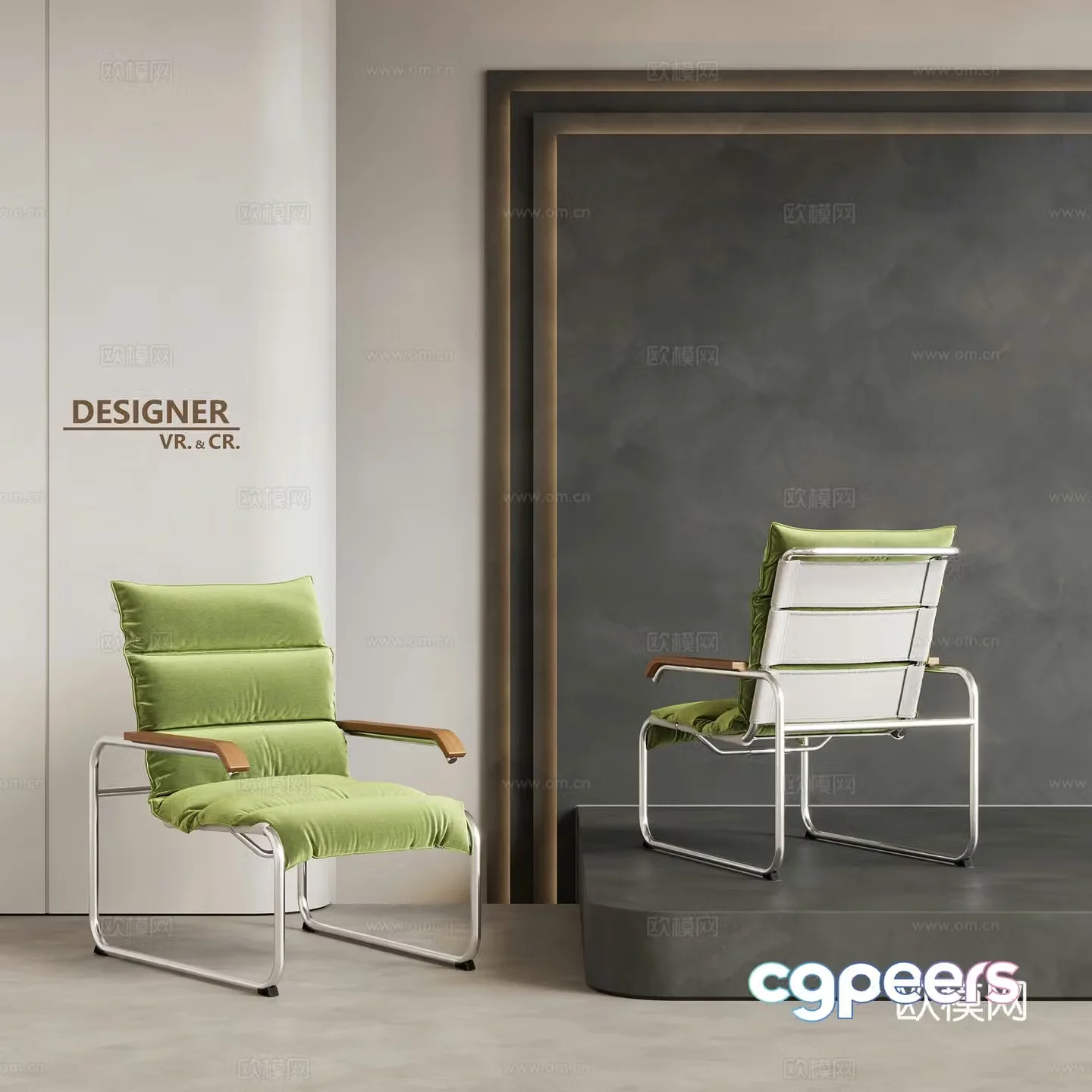 Modern leisure chair sofa chair 3d model