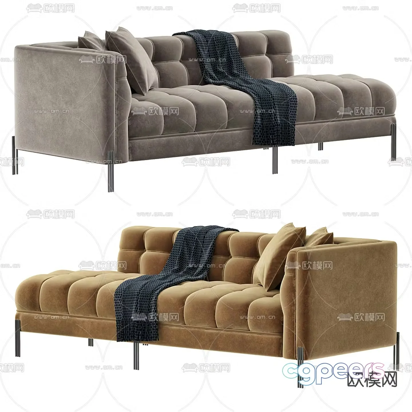 Sienna chaise longue 3d model